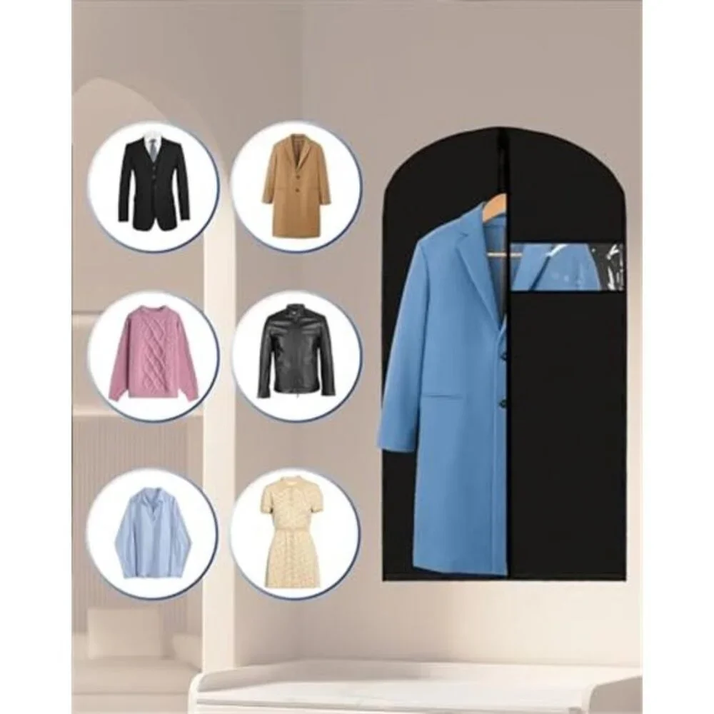 Garment Bags 24x43 Inch 9 Pack Suit Covers Hanging Clothes Jackets Travel Storag